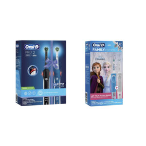 Oral-B Family Pack Included 2pcs PRO 2 Adult & 2pcs Kids Frozen Electric Toothbrush - NZ DEPOT