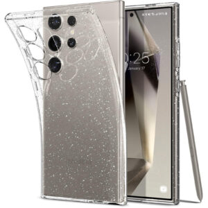 Spigen Galaxy S24 Ultra 5G Liquid Crystal Glitter Case - Crystal Quartz