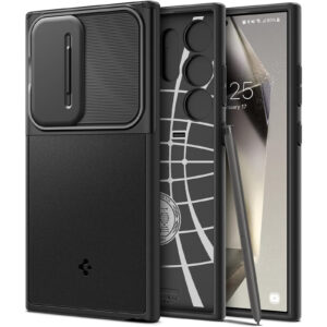 Spigen Galaxy S24 Ultra 5G Optik Armor Phone Case - Black
