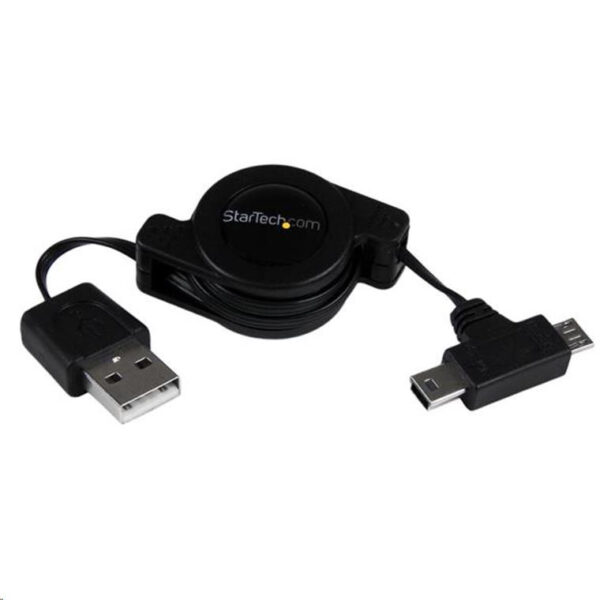 StarTech Retractable Micro / Mini USB Cable - 2.5ft - NZ DEPOT