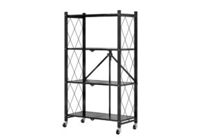 Ds Bs Foldable 4 Tier Kitchen Trolley Shelving Unit With Wheels Pr65096 Kitchen Trolley Nz Depot - Nz Depot