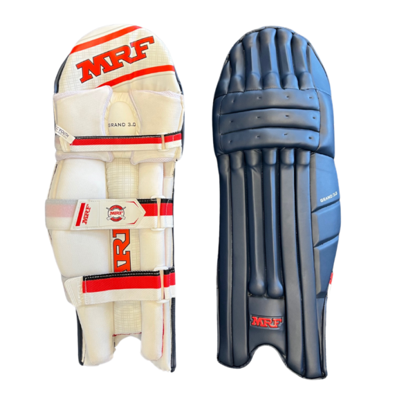 Mrf Grand Navy Batting Pads - Lh / Senior - Batting Pads