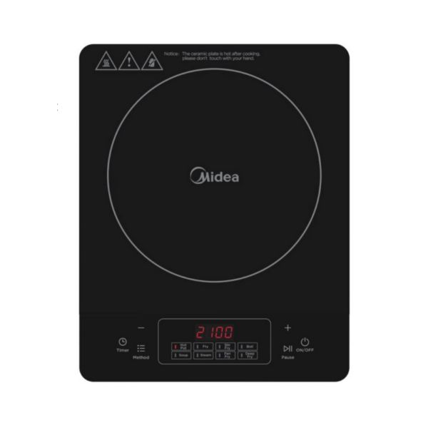 Midea 2100W 1-Zone Portable Induction Cooktop Mic210T0Agk - Small Kitchen Appliances - Mic210T0Agk - Nz Depot