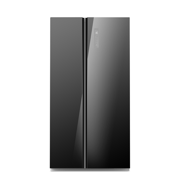 Midea 584L Side By Side Fridge Freezer Black Glass - Side-By-Side Fridge Freezer - Mdrs710Sbf22Ap - Nz Depot