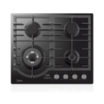 Midea 60cm Gas Cooktop Black Tempered Glass With Timer 60GH096 - 60GH096