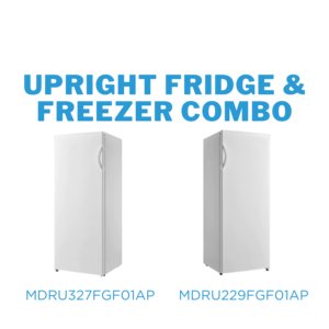 Midea Upright Fridge Freezer Combo 237L Upright Fridge 172L Upright Freezer Refrigerator MDRU327FGF01APMDRU229FGF01AP NZDEPOT - NZ DEPOT