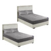 SOGA 2X Grey 183cm Wide Mattress Cover Thick Quilted Stretchable Bed Spread Sheet Protector with Pillow Covers, Home & Living>Bedroom>Bedding>Mattress Protectors, Underlays & Toppers, , , , , - NZ DEPOT 1