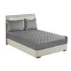 SOGA Grey 153cm Wide Cross-Hatch Mattress Cover Thick Quilted Stretchable Bed Spread Sheet Protector with Pillow Covers, Home & Living>Bedroom>Bedding>Mattress Protectors, Underlays & Toppers, , , , ,  - NZ DEPOT 1
