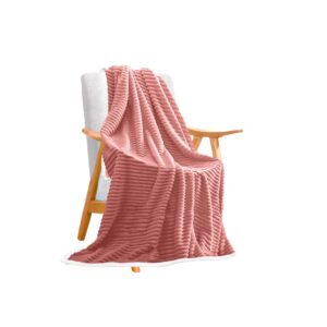 SOGA Throw Blanket Warm Cozy Double Sided Thick Flannel Coverlet Fleece Bed Sofa Comforter Pink, Home, Bed Linen, Throws And Blankets, Blankets, ,  - NZ DEPOT 1