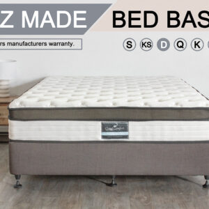 T DS NZ MADE SW double bed base light Grey NZ