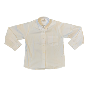 3061-W Blouse LS Pleated Regular Collar - White - 10 - Miltan Uniform Range