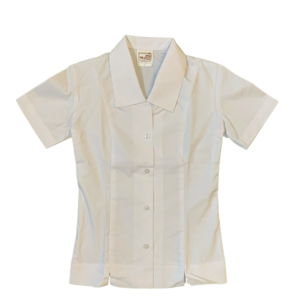 3070-W Shaped Blouse SS Drop Collar - White - 14 - Miltan Uniform Range