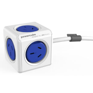 ALLOCACOC 5320BL/AUEXPC 1.5m Extended Blue 5 Outlets stackable mountable modern reinvention PowerCube > Power & Lighting > Power Boards & Adapters > Power Boards & Multi Plugs - NZ DEPOT