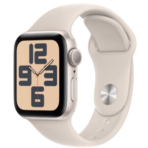 Apple Watch SE (2nd Gen) (GPS) 40mm - Starlight Aluminium Case with Starlight Sport Band - S/M > Phones & Accessories > Smart Watches & Fitness Watches > Apple Watches - NZ DEPOT