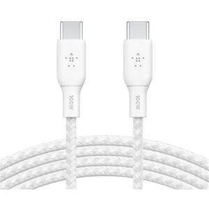 Belkin BoostCharge USB C to USB C Cable 100W 2M 2 Pack WhitePC Peripherals AccessoriesCablesUSB C Cables NZDEPOT - NZ DEPOT