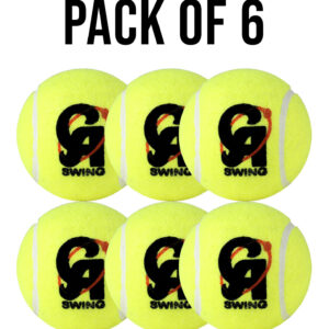 CA-SWING (PACK OF 6) - Yellow  Cricket Balls,1