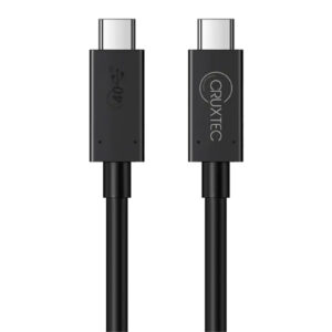 Cruxtec 2m USB-C to USB-C Cable - Full Feature for Syncing & Charging - Compatible with Thunderbolt 3 - ( 240W