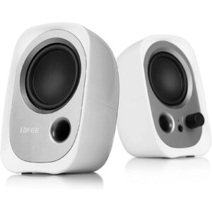 Edifier R12U USB Multimedia PC Speakers - White - USB-powered with 3.5mm AUX input - 4W RMS - Headphone output - Bass reflex port - Compact design > Headphones & Audio > Speakers > Computer Speakers - NZ DEPOT