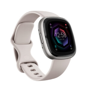 Fitbit Sense 2 Smart Watch - Lunar White / Platinum > Phones & Accessories > Smart Watches & Fitness Watches > Smart Watches & Wearables - NZ DEPOT