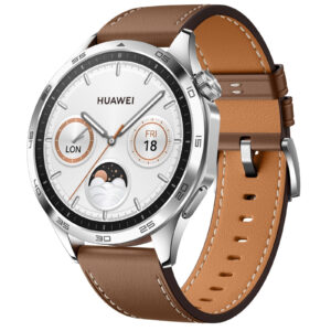 Huawei Watch GT 4 46mm Smart Watch - Brown with Stainless Steel Case and Brown Leather Strap > Phones & Accessories > Smart Watches & Fitness Watches > Fitness Watches & Activity Trackers - NZ DEPOT
