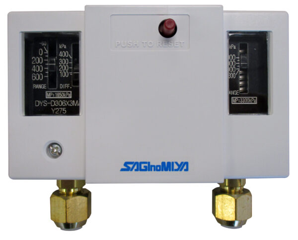 Sagi DYS-D306X3MA Dual Pressure Switch man. reset-60to600kpa - Controls