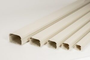 Toyo Ivory Trunking - 80mm 2m - Toyo Ducting & Accessories