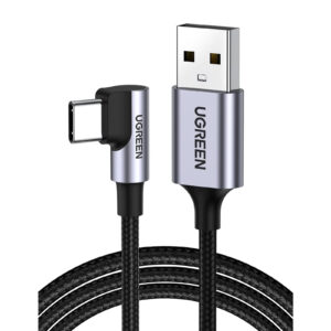 UGREEN Angled USB-C Male To USB2.0 A Male 3A Data Cable (90 Degree Angle) > PC Peripherals & Accessories > Cables > USB Cables - NZ DEPOT