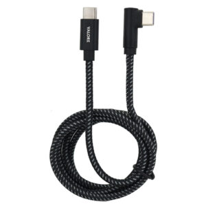 Valore MA185 100W 1m USB-C to USB- C Caable with 90 Degree Plug > PC Peripherals & Accessories > Cables > USB-C Cables - NZ DEPOT