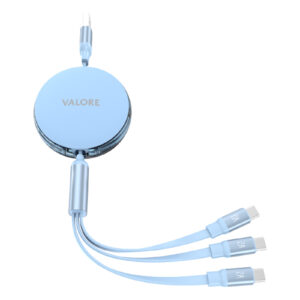Valore MA188 USB-A to USB-C 3-IN-1 Retractable Cable ( Blue ) > PC Peripherals & Accessories > Cables > USB Cables - NZ DEPOT
