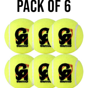 CA-SWING (PACK OF 6) - Yellow  cricket balls,1