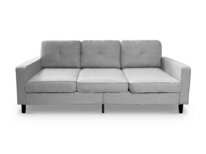 DS T Evart Linen Sofa Grey PR65289 Sofas Sectionals Sofa Beds NZ DEPOT - NZ DEPOT