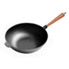 SOGA 31cm Commercial Cast Iron Wok Round Bottom FryPan Home Cooking Skillet, Home & Living>Kitchen & Dining>Cookware>Frying Pans, , , , , - NZ DEPOT 1