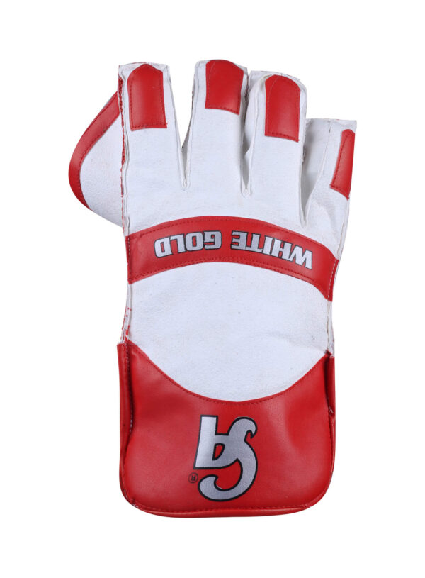 White Gold - Red L.h.s, R.h.s Wicket Keeping Gloves,1