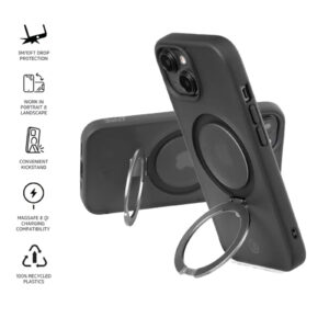 3SIXT iPhone 15 Neo Stand  Case - Black > Phones & Accessories > Mobile Phone Cases > Apple Cases - NZ DEPOT