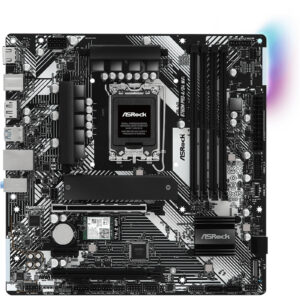 ASRock B760M PRO-A/D4 WIFI mATX Motherboard For Intel 12th/13th/14th GEN LGA1700 CPUs Intel B760 Chipset - 4 X DDR4 DIMM 2x M.2 - 2x Internal USB 2.0 Header - 1x Int