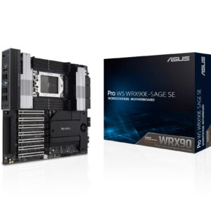 ASUS Pro WS WRX90E-SAGE SE EEB Form Factor For AMD Ryzen Threadripper Pro 7000 WX Series 7 PCIe 5.0 x16 slots multi-GPU support robust 32 3 3 3 power-stage design CP