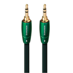 AUDIOQUEST EVERG03M  Evergreen 3M 3.5mm M to 3.5mm M. Solid Long Grain Copper. GoldPlated/coldweldedtermination Foamed-Polyethylene dielectric Metal layer noise diss