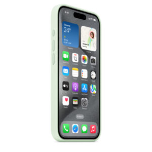 Apple iPhone 15 Pro   Silicone Case with MagSafe - Soft Mint > Phones & Accessories > Mobile Phone Cases > Apple Cases - NZ DEPOT