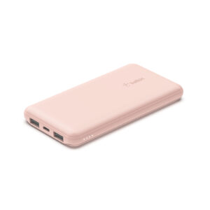 Belkin BoostCharge 10K Power Bank with two 12W USB-A ports and one 15W USB-C port - Pink > Power & Lighting > Power Banks >  - NZ DEPOT