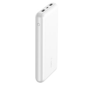 Belkin BoostCharge 20K Power Bank with  two 12W USB-A ports and one 15W USB-C port - White > Power & Lighting > Power Banks >  - NZ DEPOT