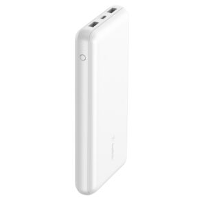 Belkin BoostCharge 20K Power Bank with  two 12W USB-A ports and one 15W USB-C port - White > Power & Lighting > Power Banks >  - NZ DEPOT