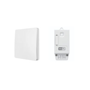 Brilliant Smart turn light on/off with the wireless swith Smart Light Switch Set you don't need to leave your cosy bed. Includes one Jupiter Dimmer Connector & one K