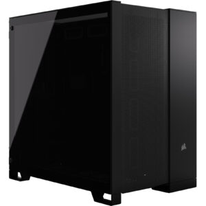 Corsair 6500D Airflow Black ATX  Gaming Case Tempered Glass CPU Cooler Support Upto 190mm GPU Support Upto 400mm 8 3 (Vertical) PCI 360mm Radiator Supported - Front: