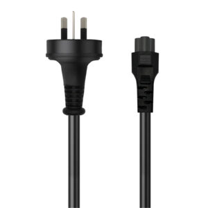 Cruxtec 2m 3Pin Male to IEC-C5 Clover Shaped Female Power Cable - SAA Approved  AU/NZ > PC Peripherals > Cables > Power Cables - External - NZ DEPOT