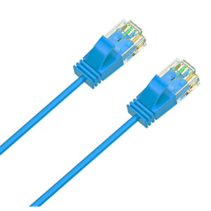 Cruxtec 3m Ultra Slim Cat6A Ethernet Cable - Blue Color > PC Peripherals > Cables > Network & Telephone Cables - NZ DEPOT
