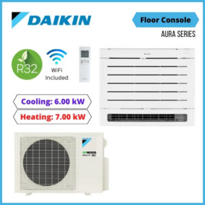 DAIKIN 6.0kW Aura Floor Console Heat pump Air Conditioner - FVXM25Y - NZDEPOT