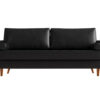 DS Gyllene 3 Seater Black Faux Leather