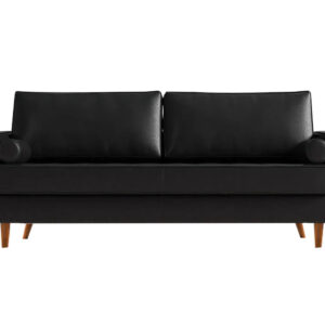 DS Gyllene 3 Seater Black Faux Leather