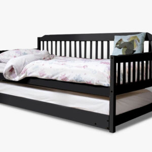 Karlan Daybed with Trundle Bedframe Black