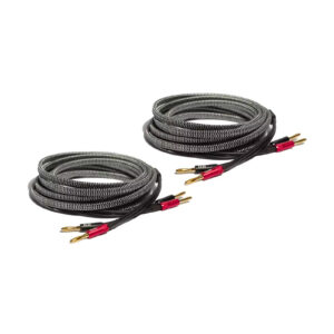 ELAC Sensible Speaker Cables (Pair) 4.5M length - Male-to-male banana plugs - 14 gauge - Premium materials & durable braided jacket > PC Peripherals > Cables &